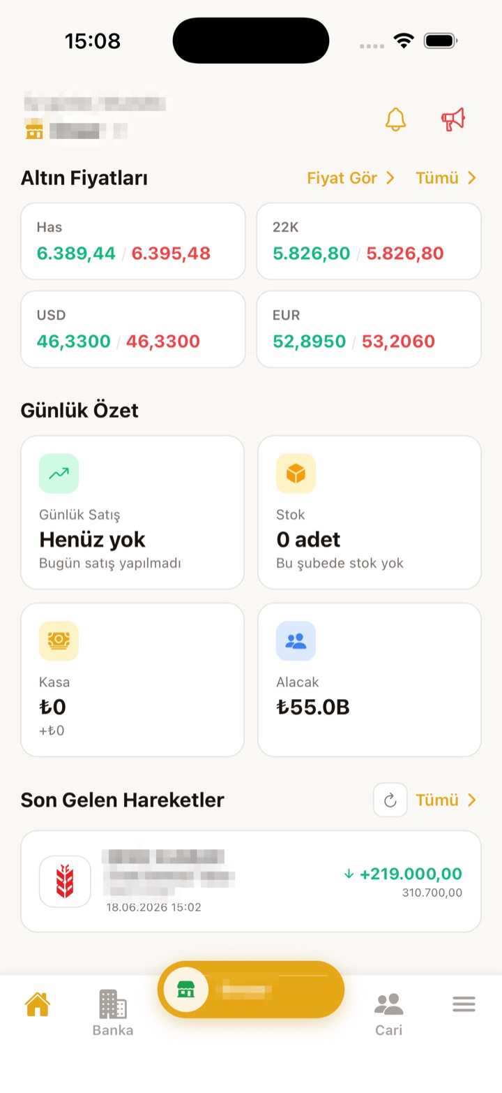Terminal mobil yönetim paneli